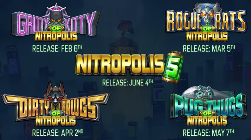 The long-awaited new slot Nitropolis 5 is set to launch in June