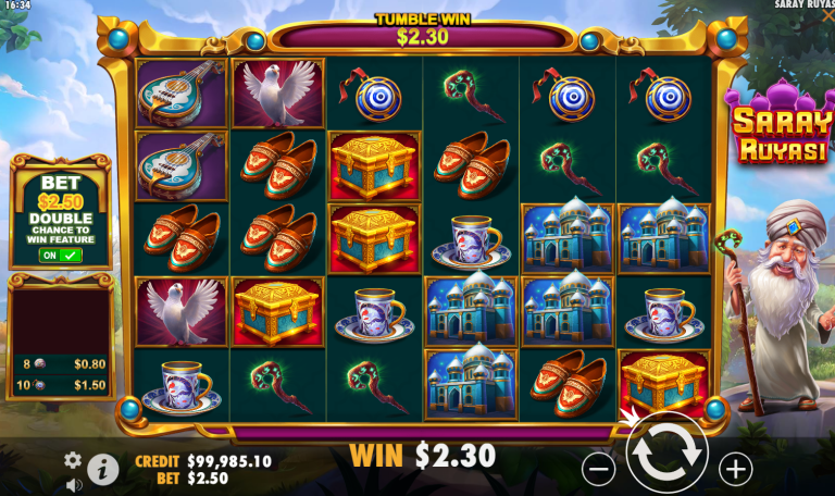 Pragmatic Play’s new slot game, Saray Ruyashi offers you a touch of culture.