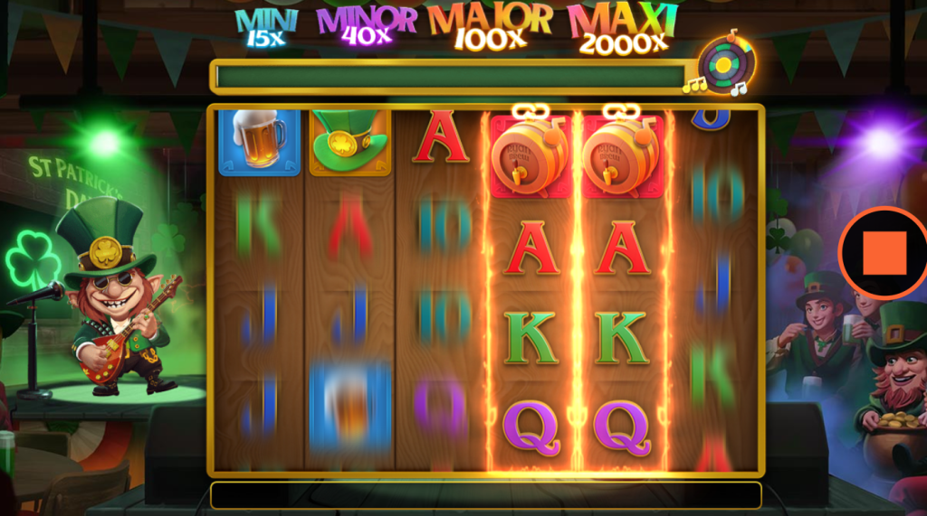 The synced reels in the Rainbow Ryan 2 slot appear frequently in the base game.