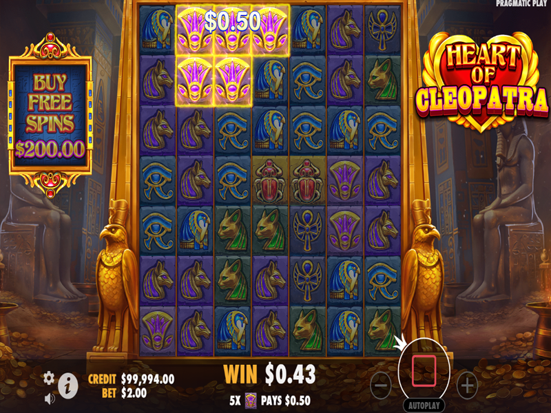 Pragmatic Play slots regularly touch on ancient Egypt, just like Heart of Cleopatra