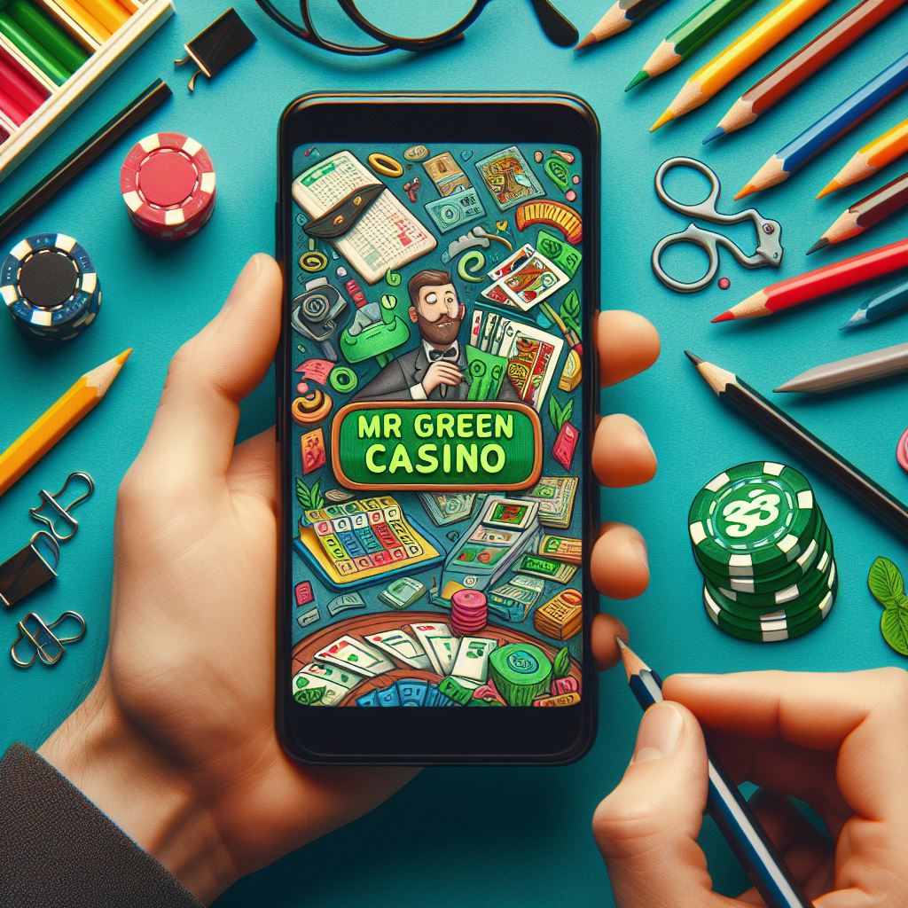 Mr Green Casino illustrated by DALL E3