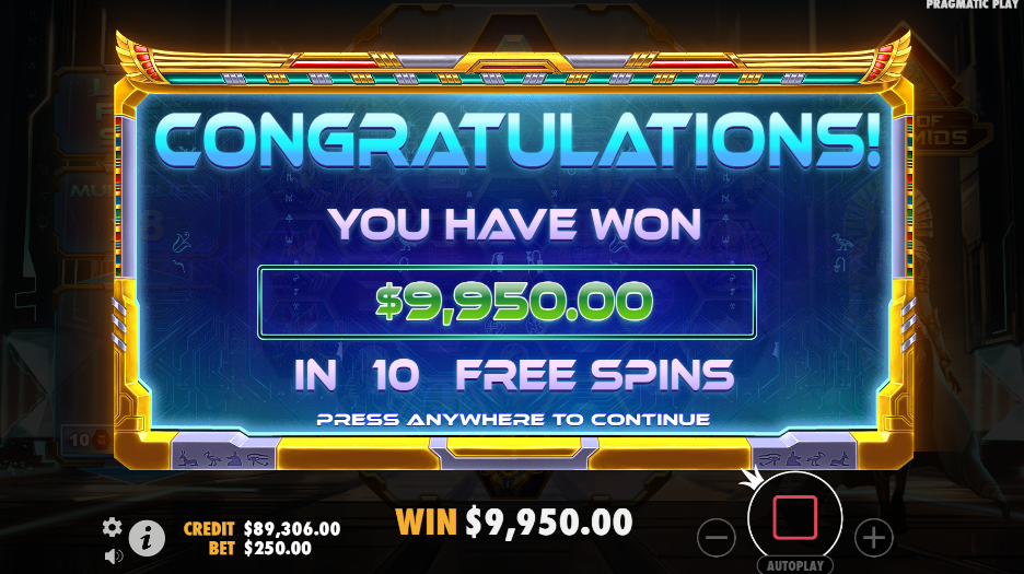 Big money multipliers make the difference in the free spin bonus round