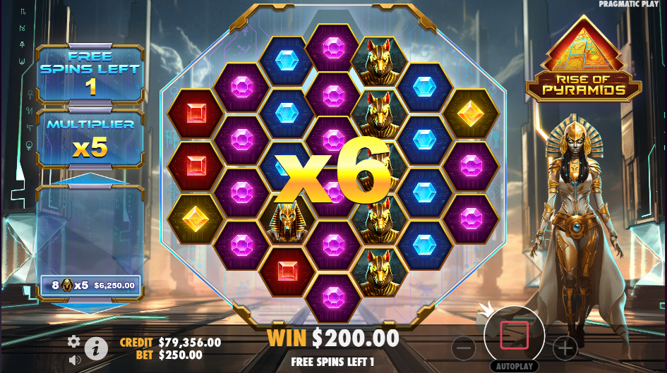 Pragmatic Play’s Rise of Egypt slot features the Cluster Pays engine