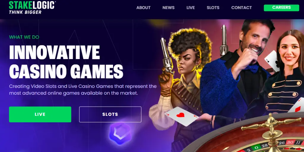 Stakelogic – Innovative casino software provider known for high-quality slots, engaging live dealer games, and advanced gaming features.